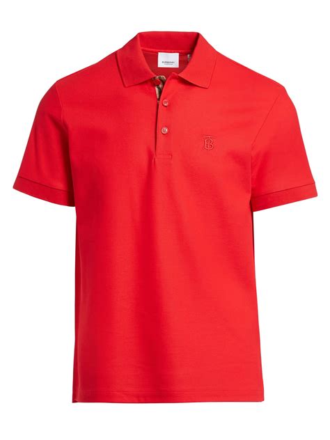 burberry polo red|red Burberry polo shirts men.